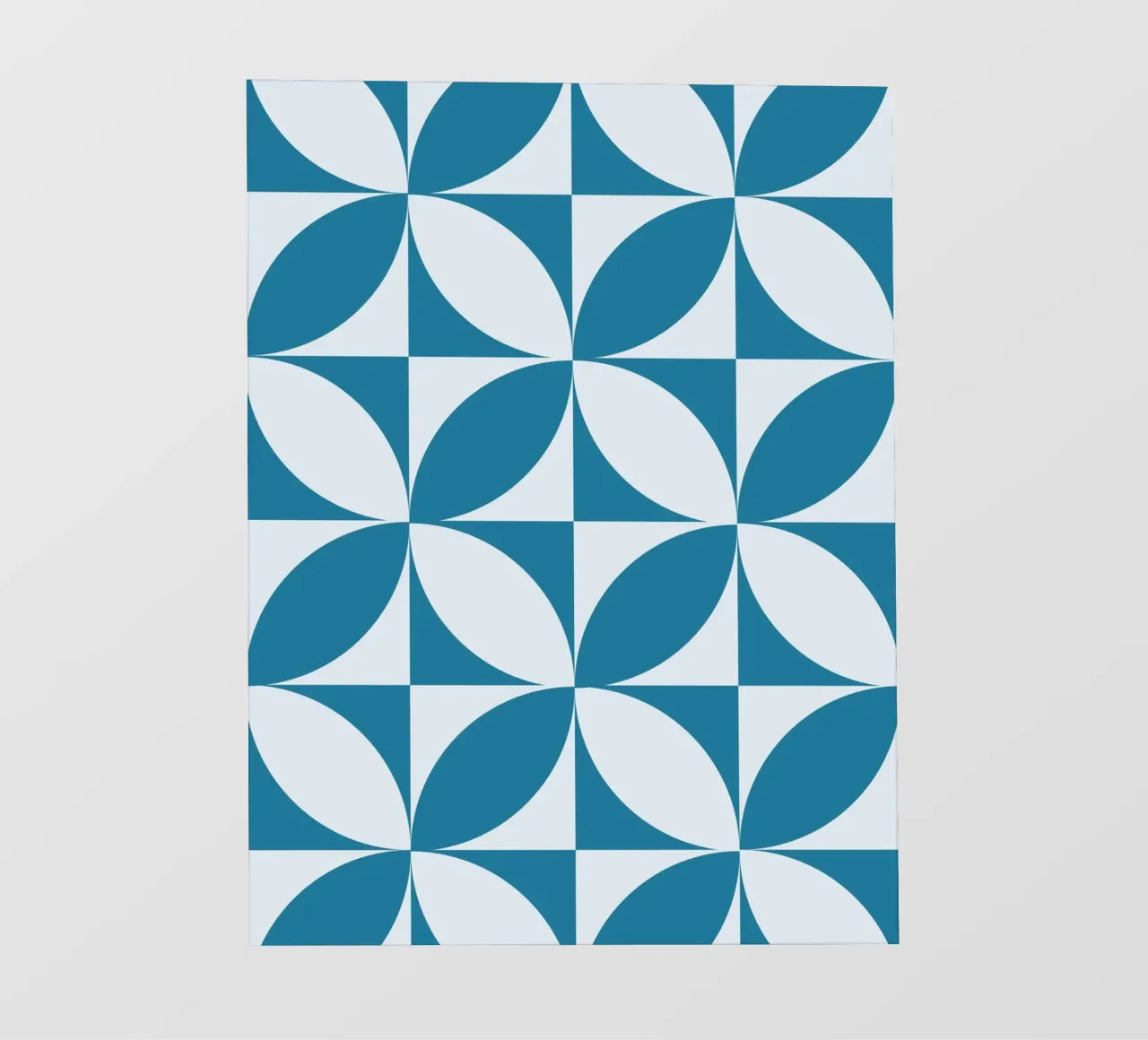 Geometric Blue Pattern | Modern Minimal Art Print papel para pared de Studio Vibe