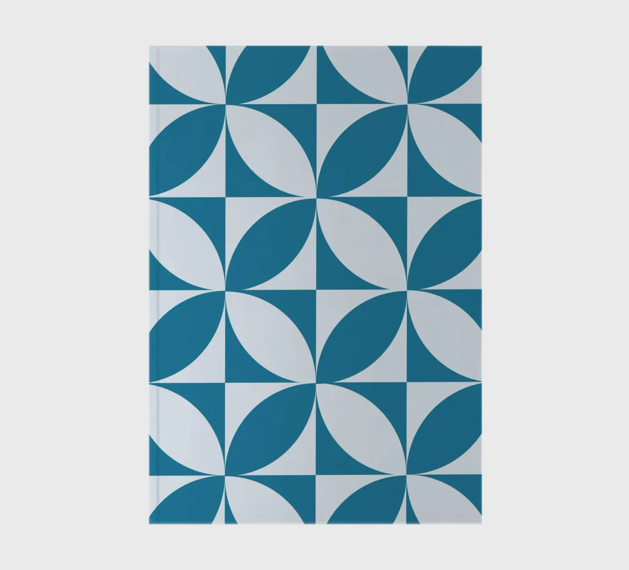 Geometric Blue Pattern | Modern Minimal Art Print notebook by Studio Vibe