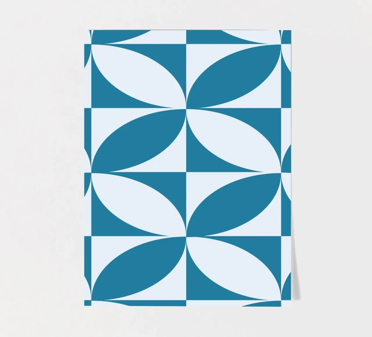 Geometric Blue Pattern | Modern Minimal Art Print sticker sheet by Studio Vibe