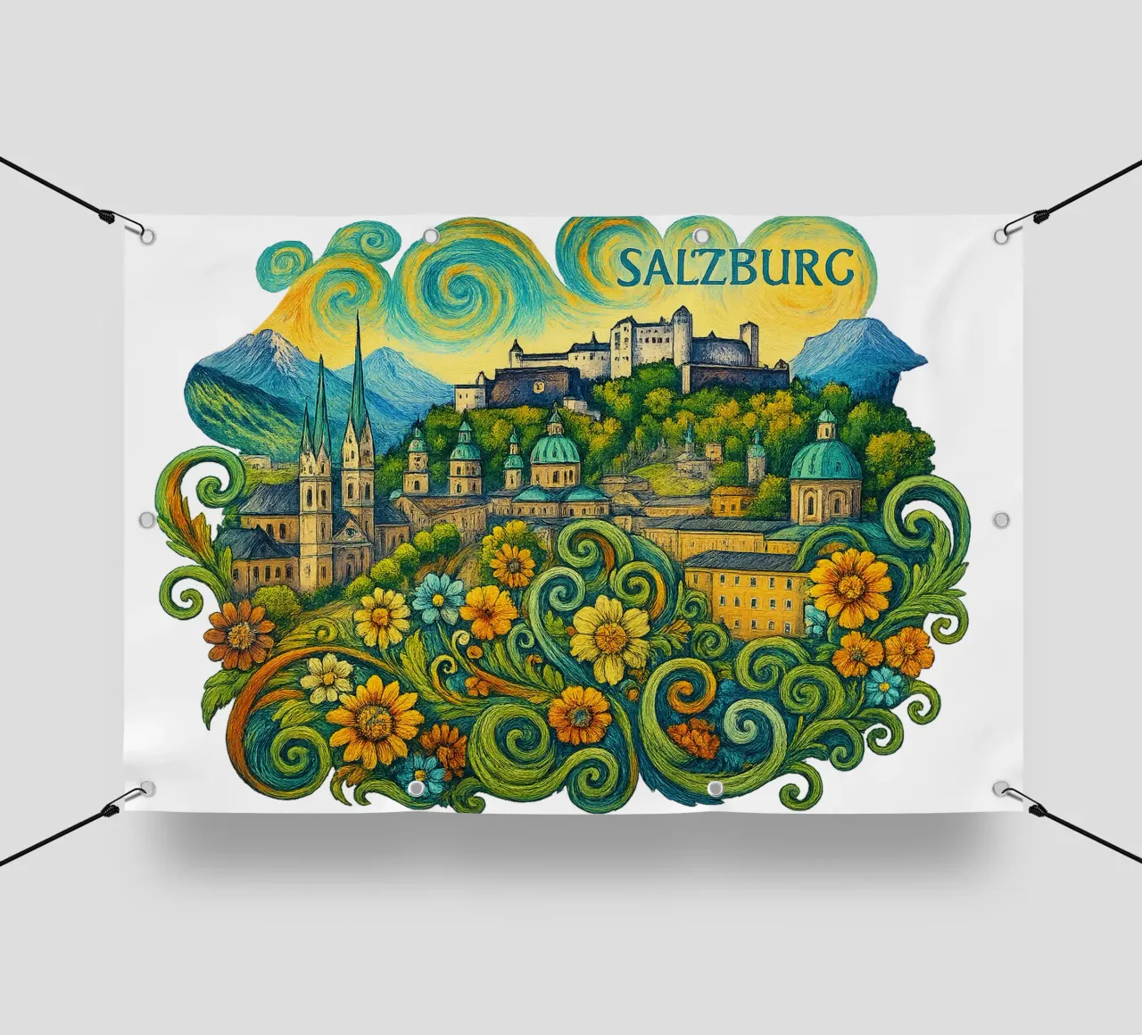 FREE SALZBURG telo in pvc da Vintage Van Gogh