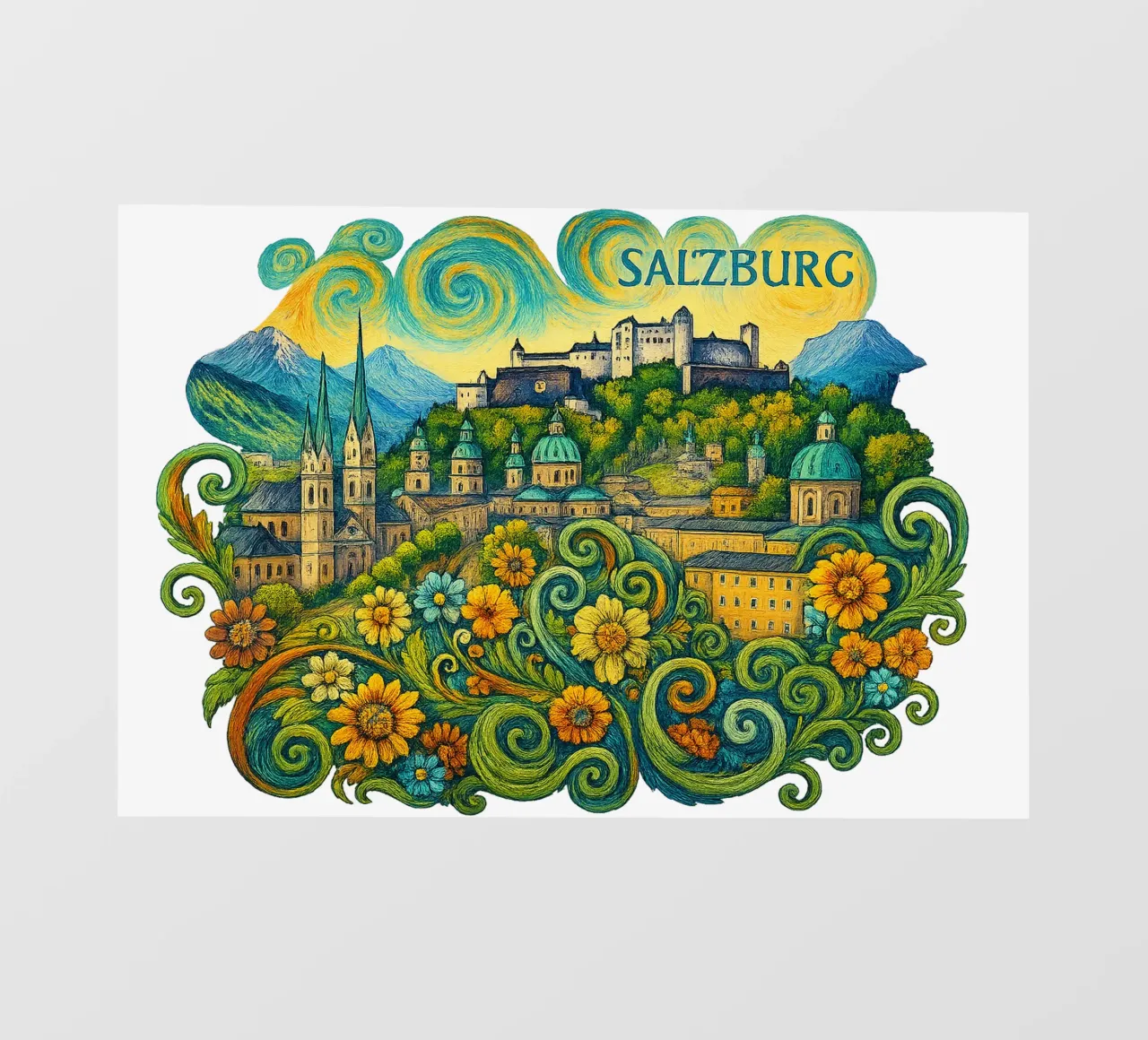 FREE SALZBURG telo in pvc da Vintage Van Gogh