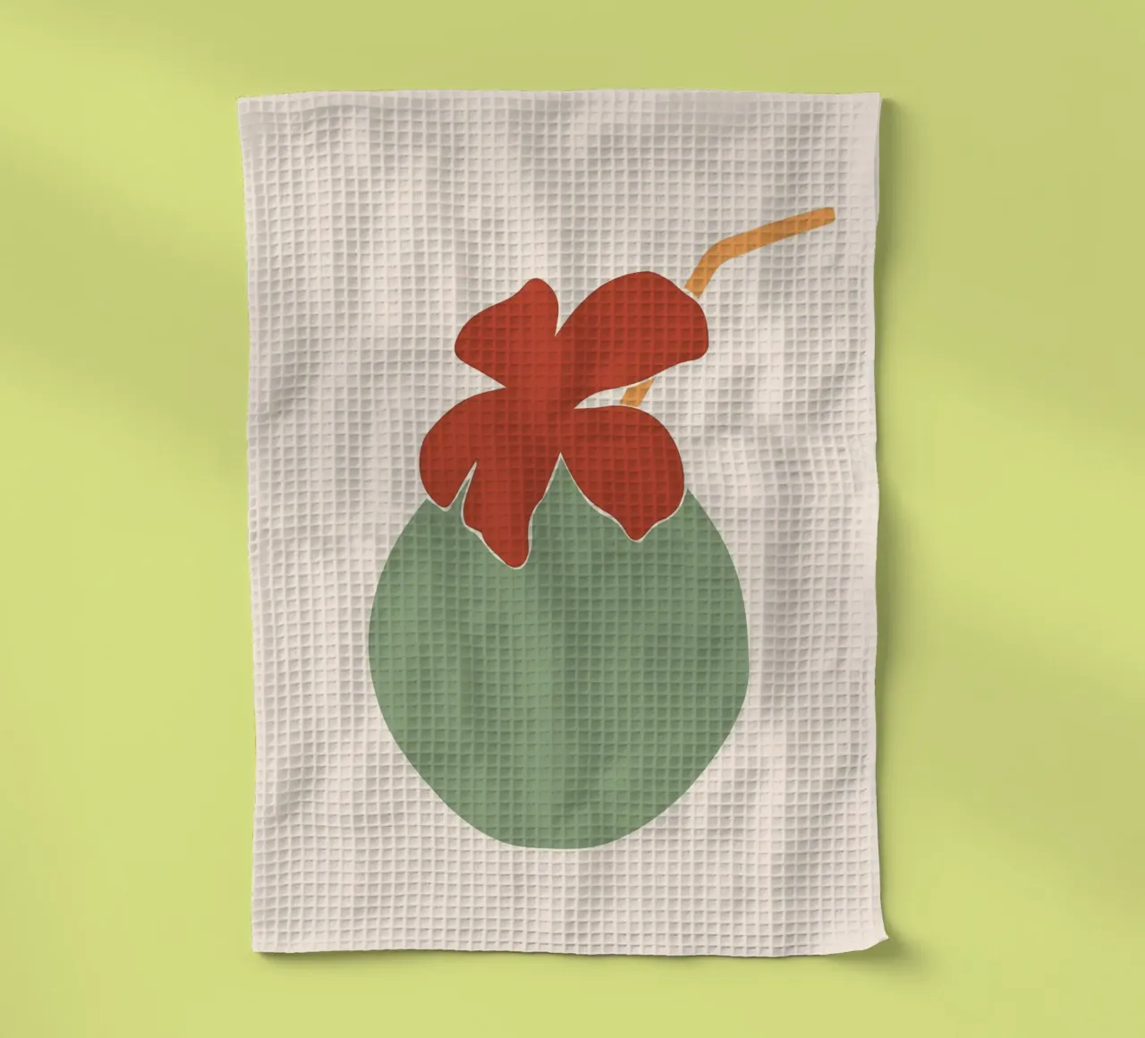 Fleur sur noix de coco torchon de Jonathan R NASH