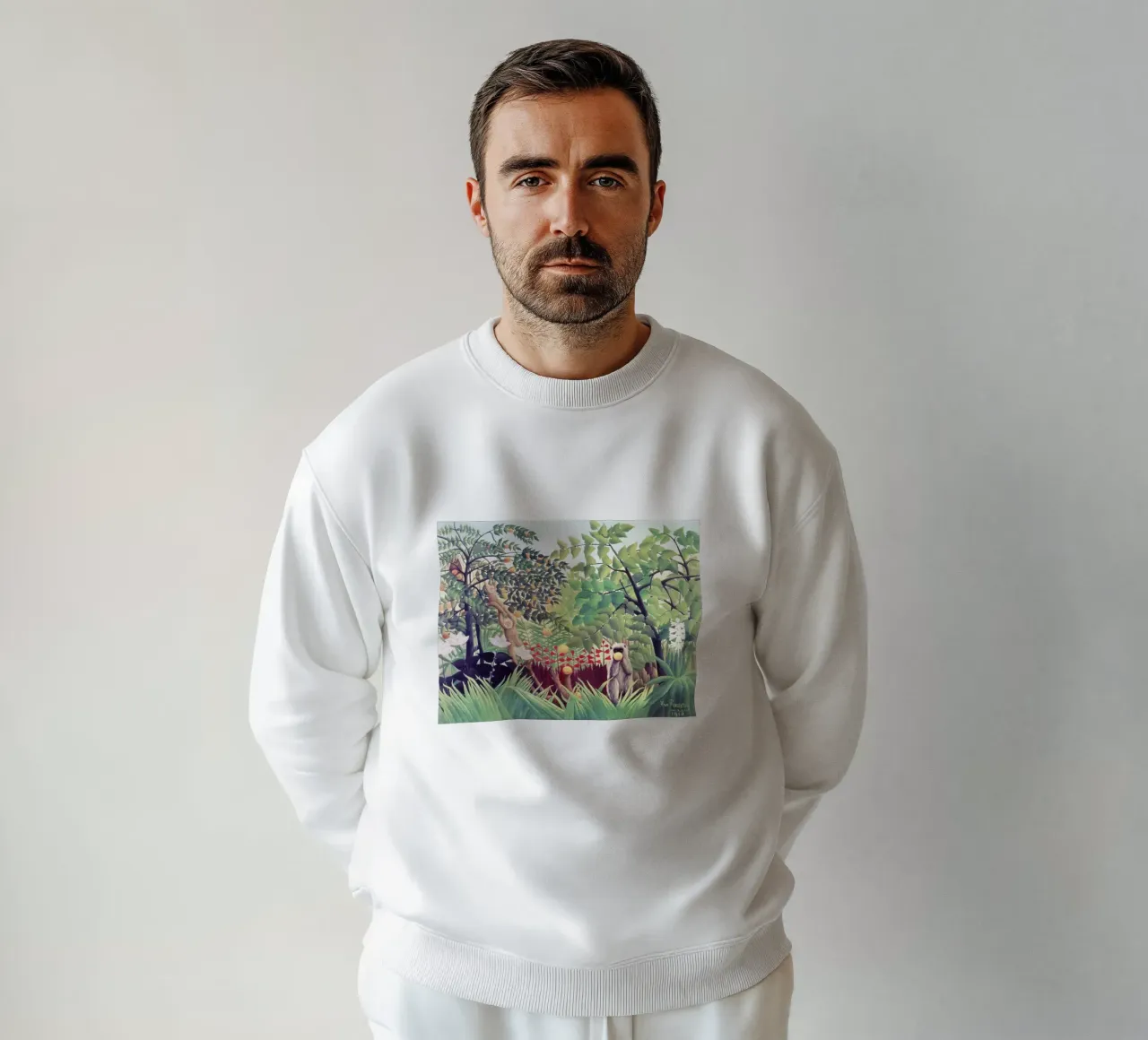 Paesaggio esotico (1910) di Henri Rousseau felpa da Venus Art