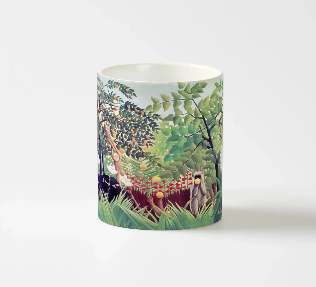 Paesaggio esotico (1910) di Henri Rousseau tazza in ceramica da Venus Art