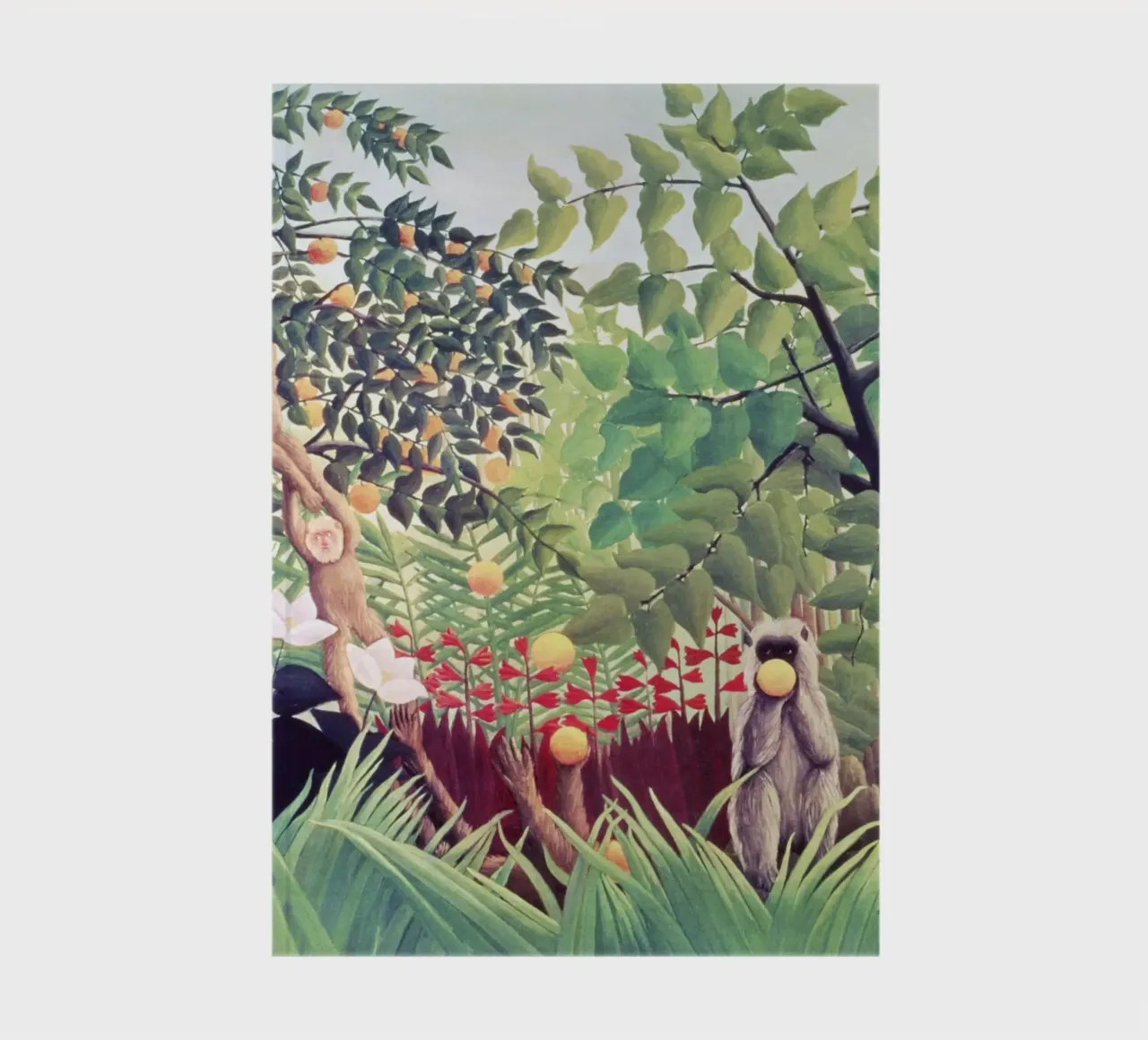 Exotic Landscape (1910) by Henri Rousseau notebook by Venus Art