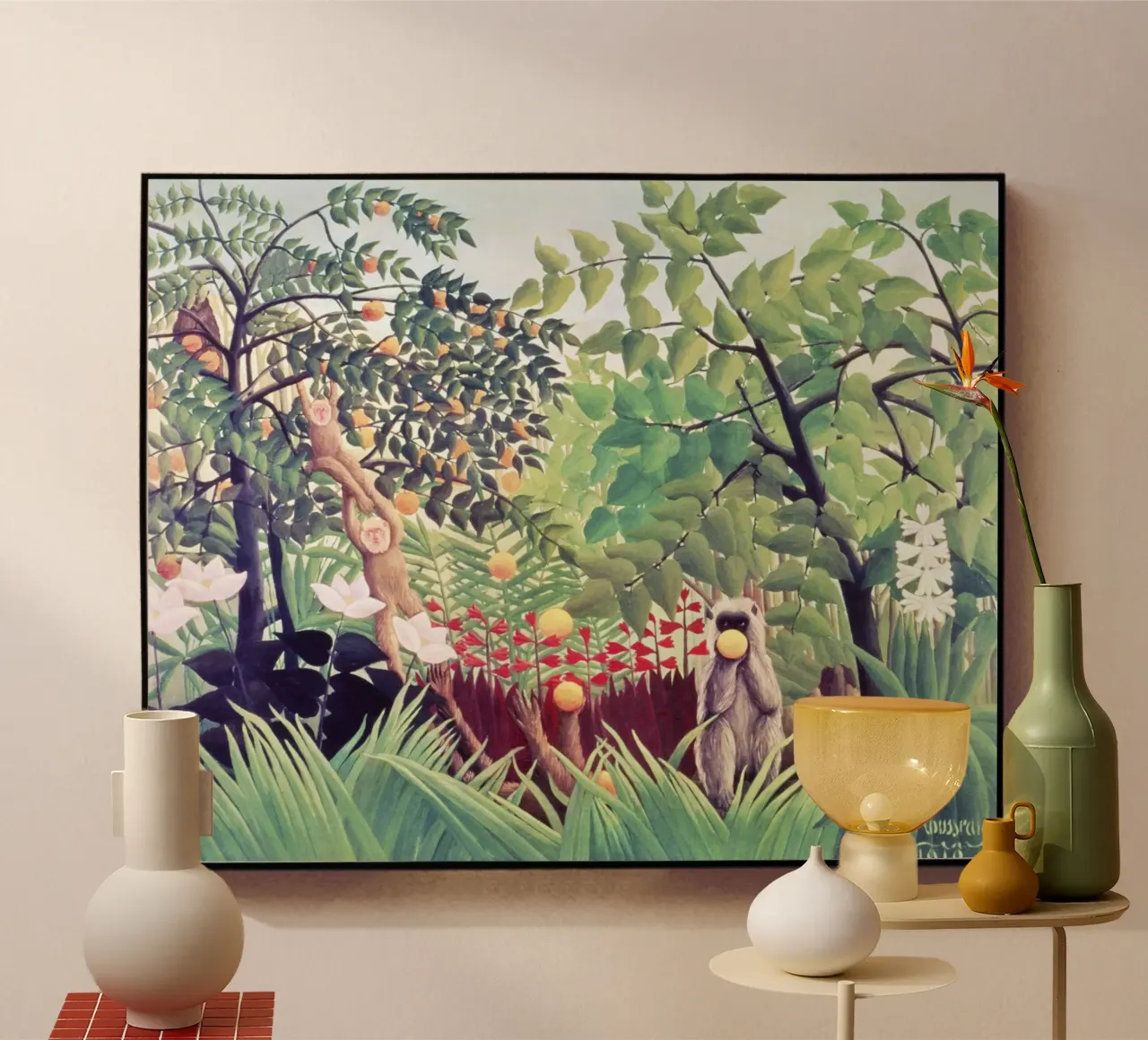 Paesaggio esotico (1910) di Henri Rousseau plexiglass da Venus Art