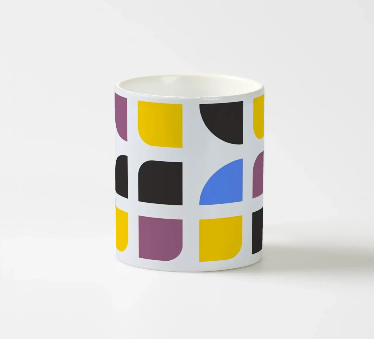 Bauhaus 1919 Grid | Poster astratto geometrico tazza in ceramica da Studio Vibe