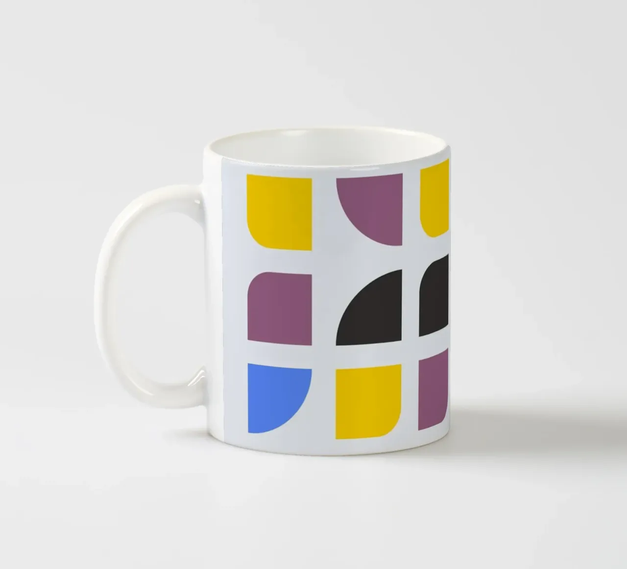 Bauhaus 1919 Grid | Poster astratto geometrico tazza in ceramica da Studio Vibe