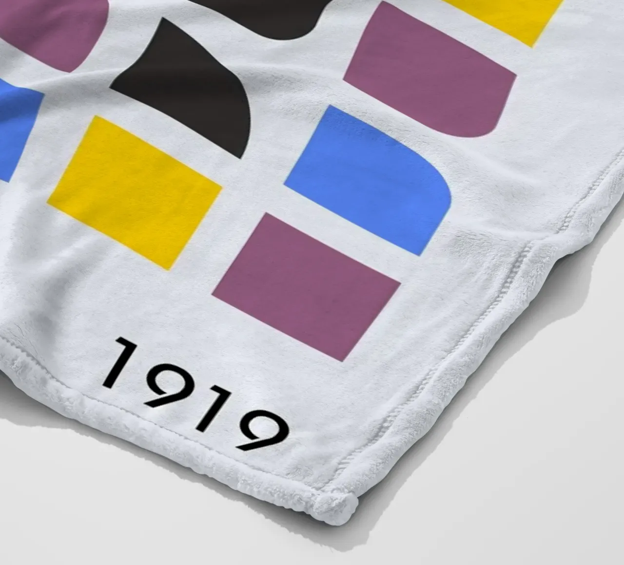 Bauhaus 1919 Grid | Geometric Abstract Poster fleece blanket by Studio Vibe