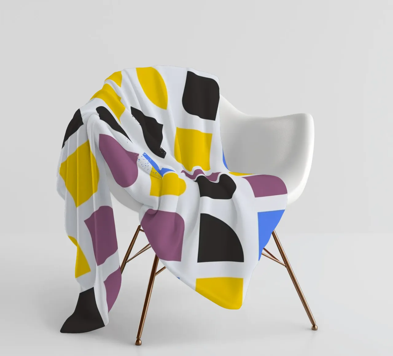 Bauhaus 1919 Grid | Geometric Abstract Poster fleece blanket by Studio Vibe