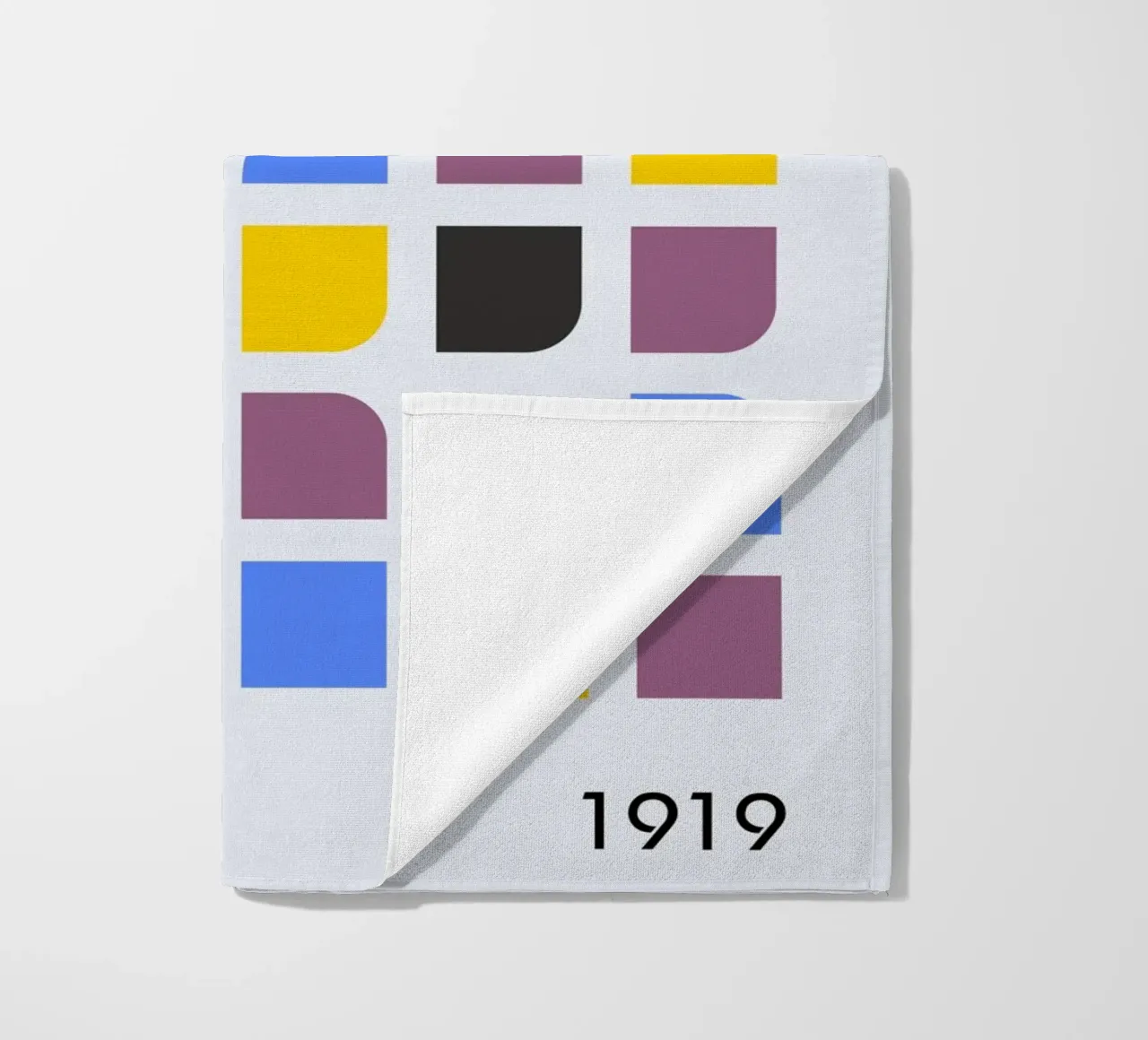 Bauhaus 1919 Grid | Poster astratto geometrico telo mare da Studio Vibe