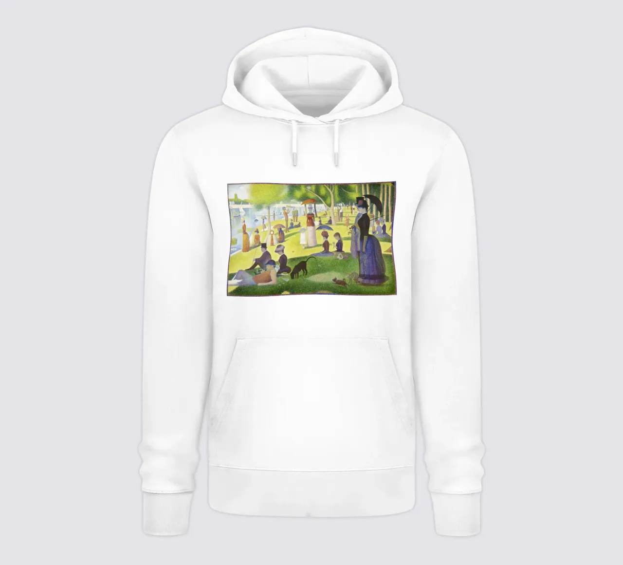Una domenica sulla Grande Jatte (1884-1886) di Georges Seurat felpa con cappuccio da Art History