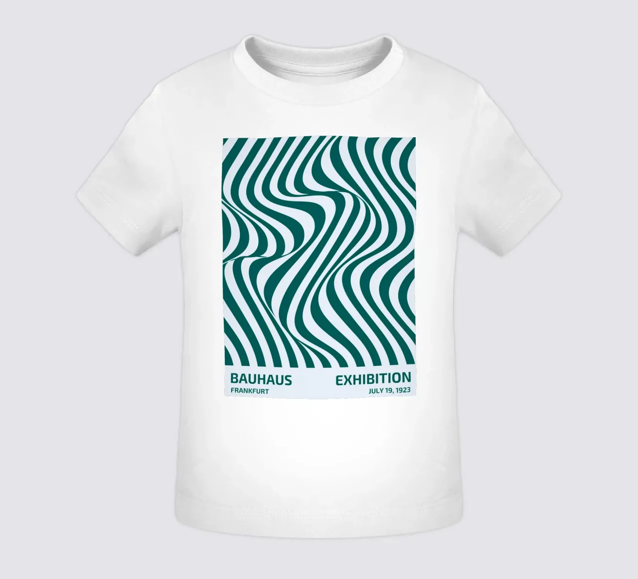 Poster Bauhaus Op-Art - Linee ondulate 1923 maglietta neonato da Studio Vibe
