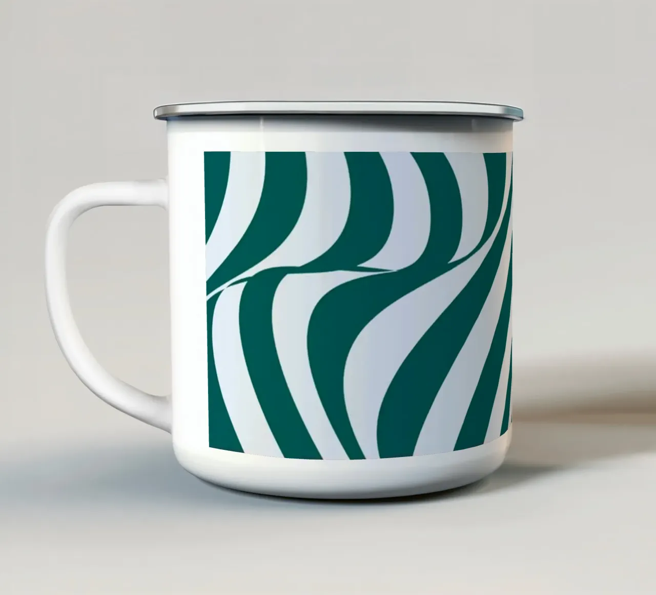 Poster Bauhaus Op-Art - Linee ondulate 1923 tazza in smalto da Studio Vibe