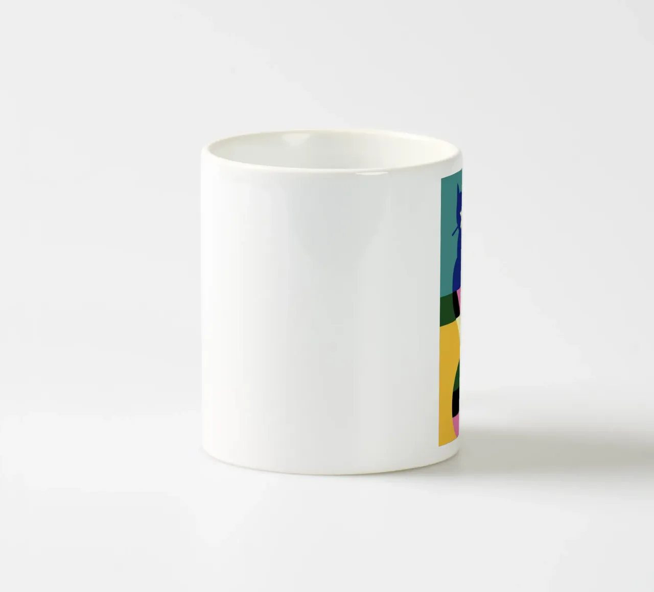 Gatto geometrico tazza in ceramica da Manuela