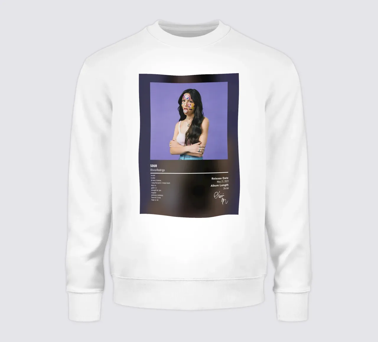 SOUR (2021) by Olivia Rodrigo felpa da DGUnder