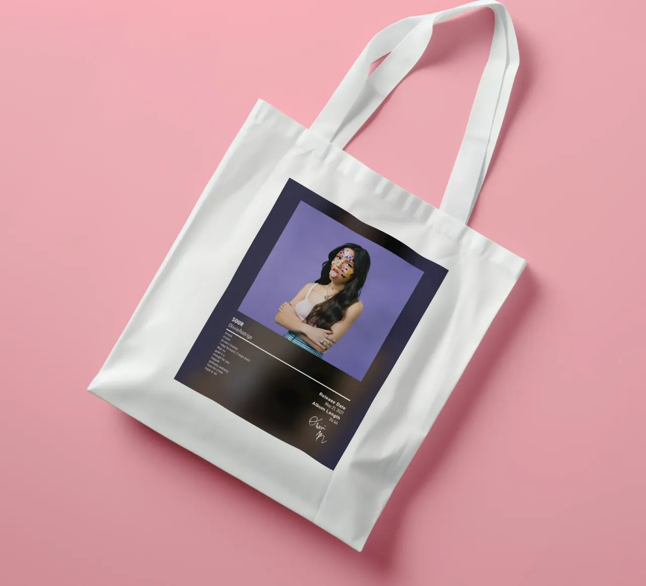 SOUR (2021) by Olivia Rodrigo borsa in juta da DGUnder