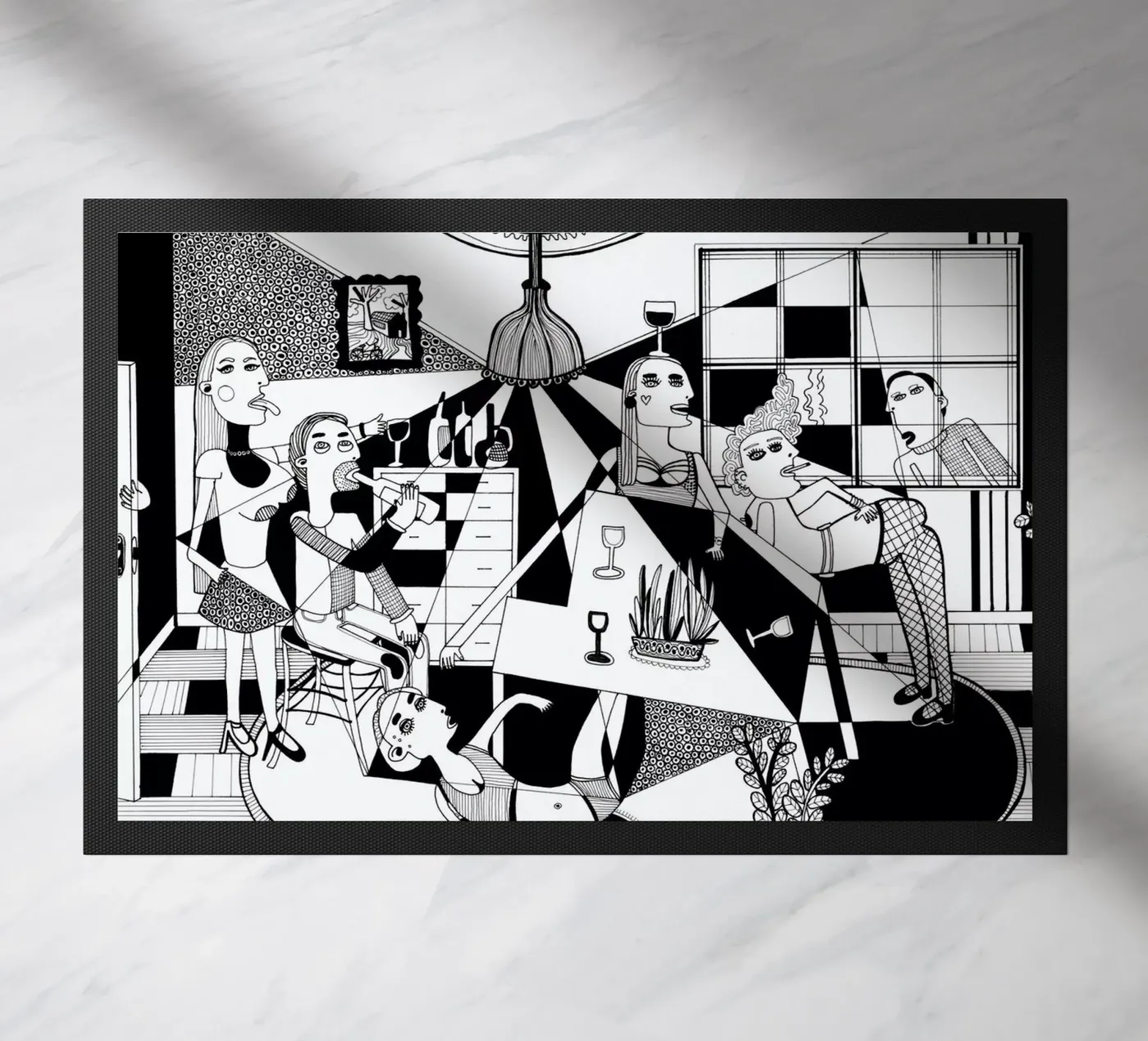 Party doormat by Studio Teer