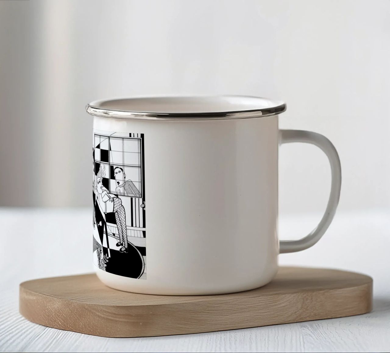 Party tazza in smalto da Studio Teer