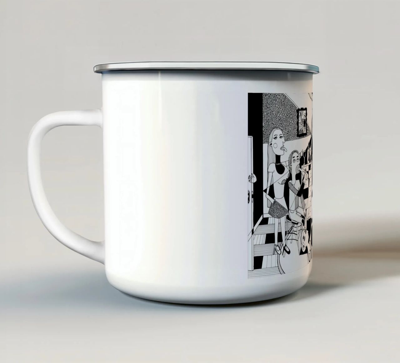 Party tazza in smalto da Studio Teer