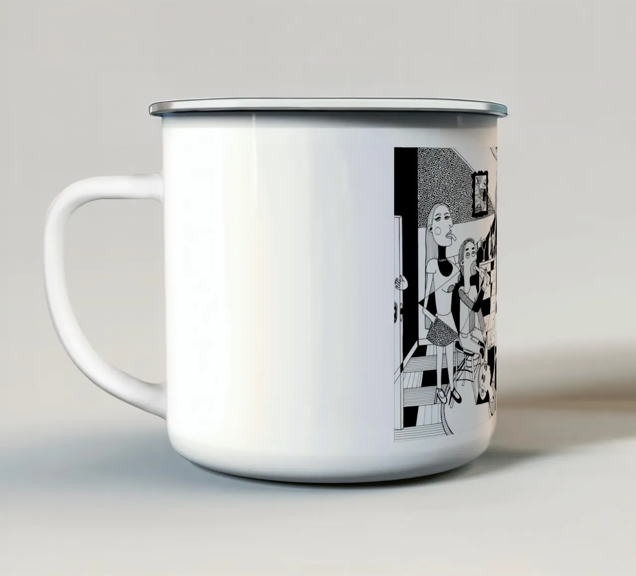 Party tazza in smalto da Studio Teer