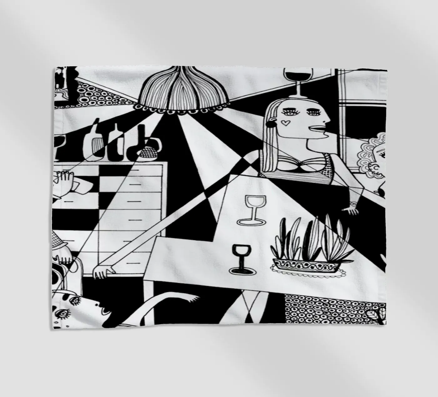 Party strandhanddoek van Studio Teer