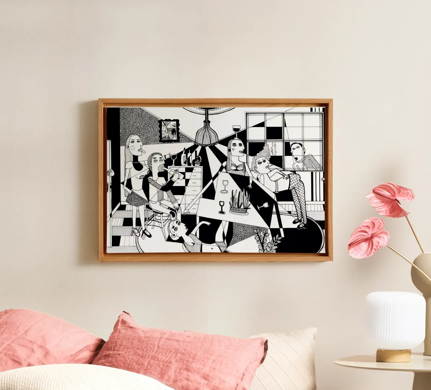 Party canvas van Studio Teer