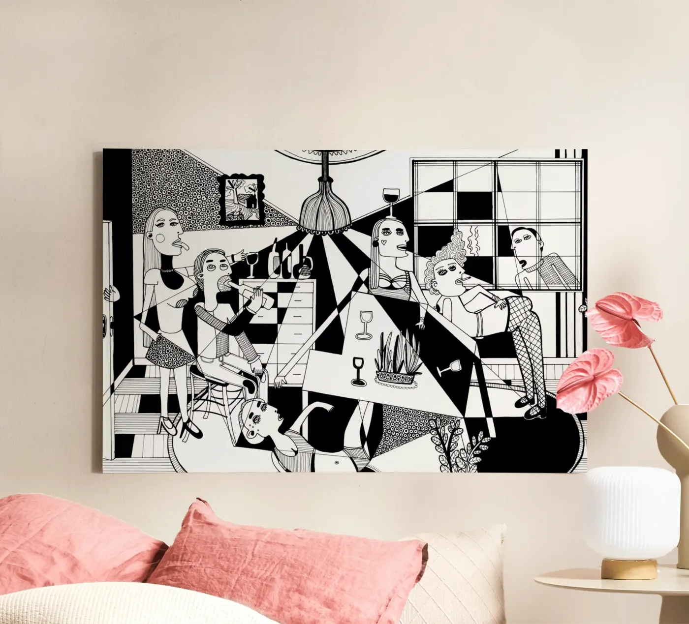 Party canvas van Studio Teer