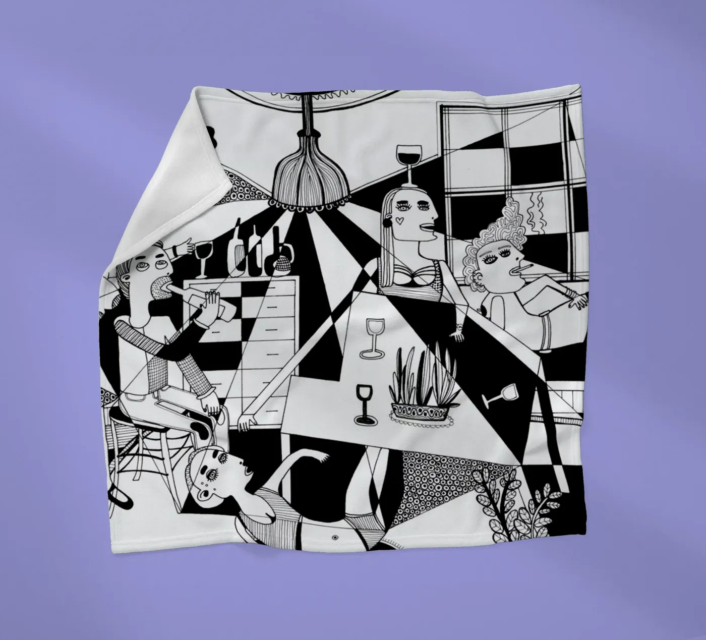 Party Fleecedecke von Studio Teer