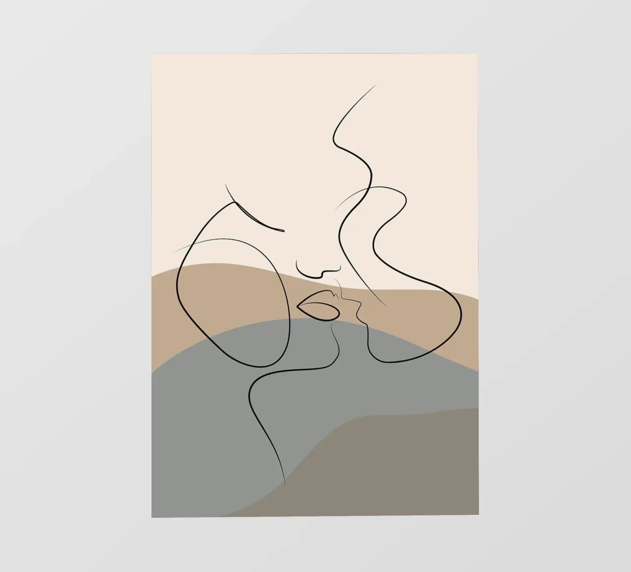 Arte a linea singola telo in pvc da Jonathan R NASH