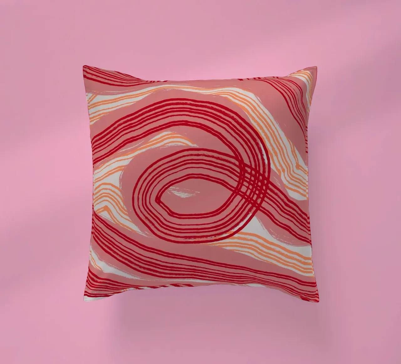 Astrazione delle linee 22 cuscino da Little Dean