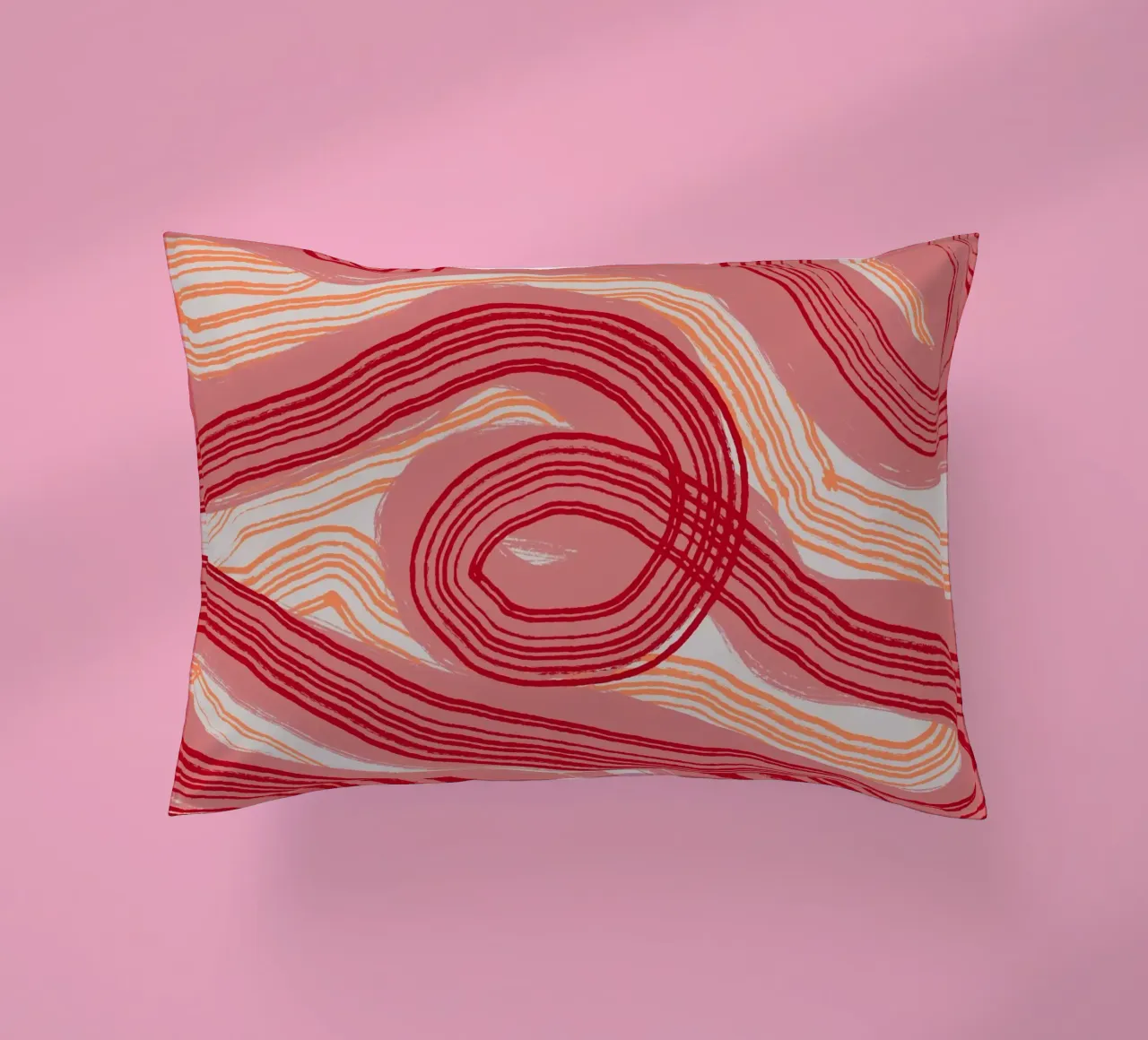 Astrazione delle linee 22 cuscino da Little Dean