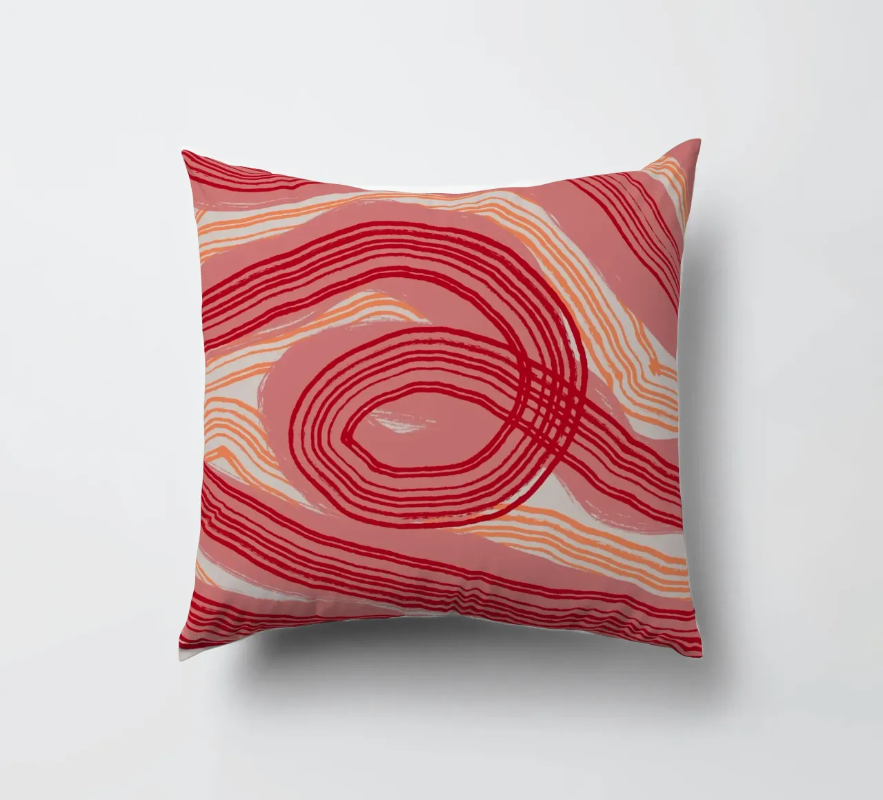 Astrazione delle linee 22 cuscino da Little Dean