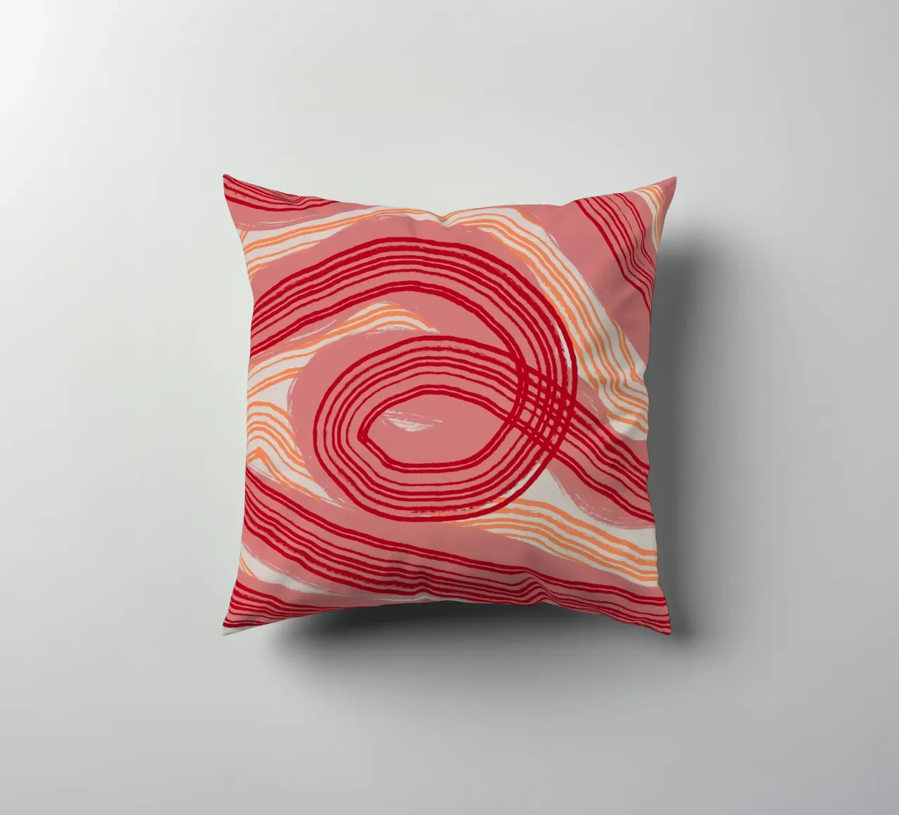 Astrazione delle linee 22 cuscino da Little Dean