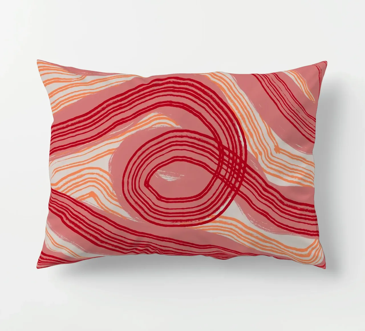 Astrazione delle linee 22 cuscino da Little Dean