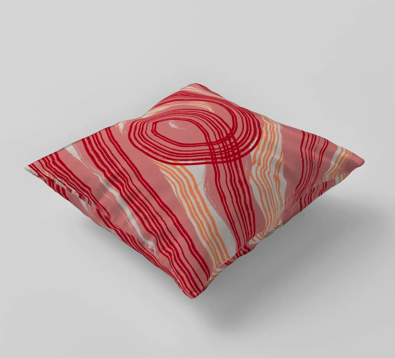 Astrazione delle linee 22 cuscino da Little Dean