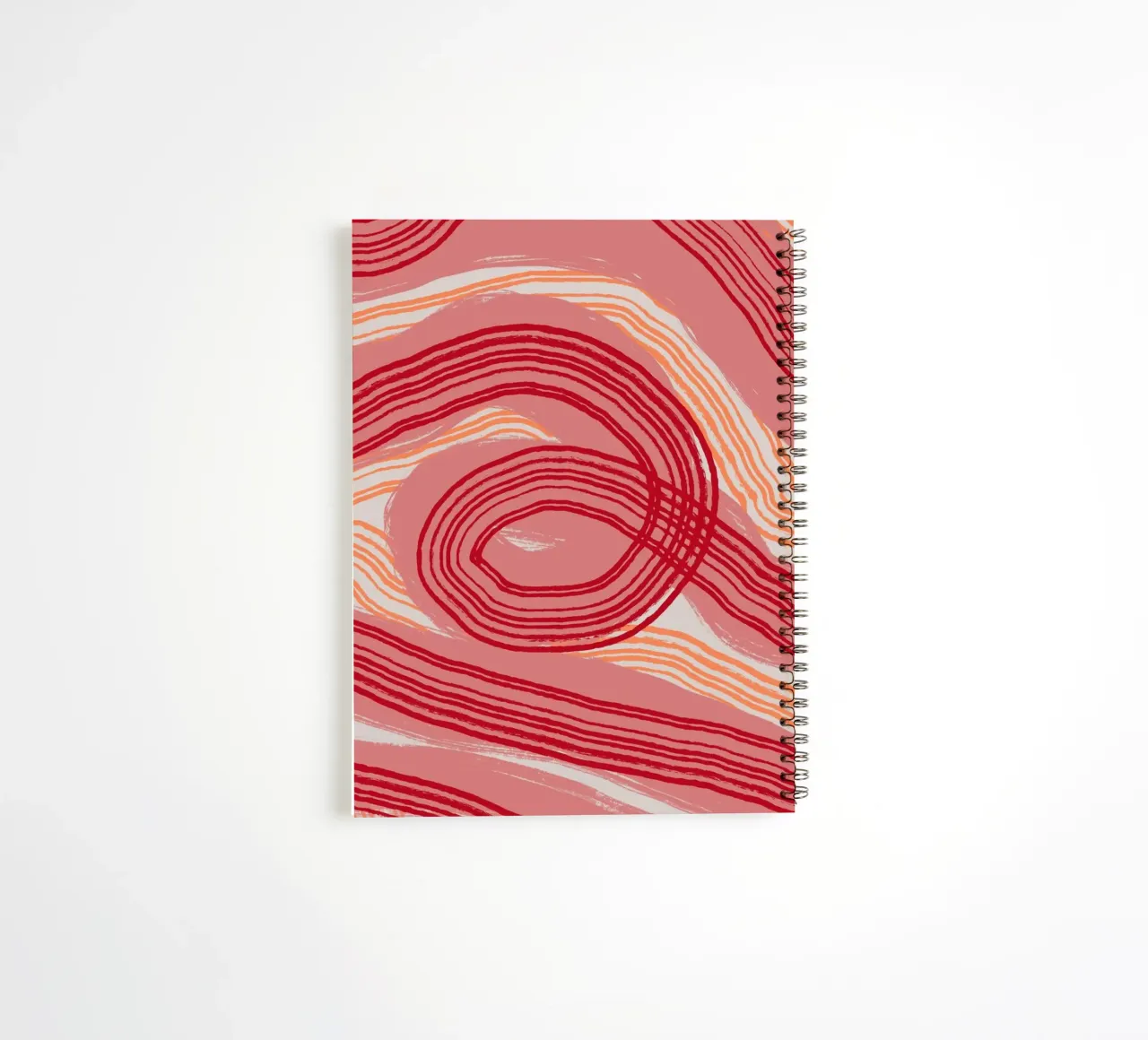 Line abstraction 22 spiral notebook by Little Dean
