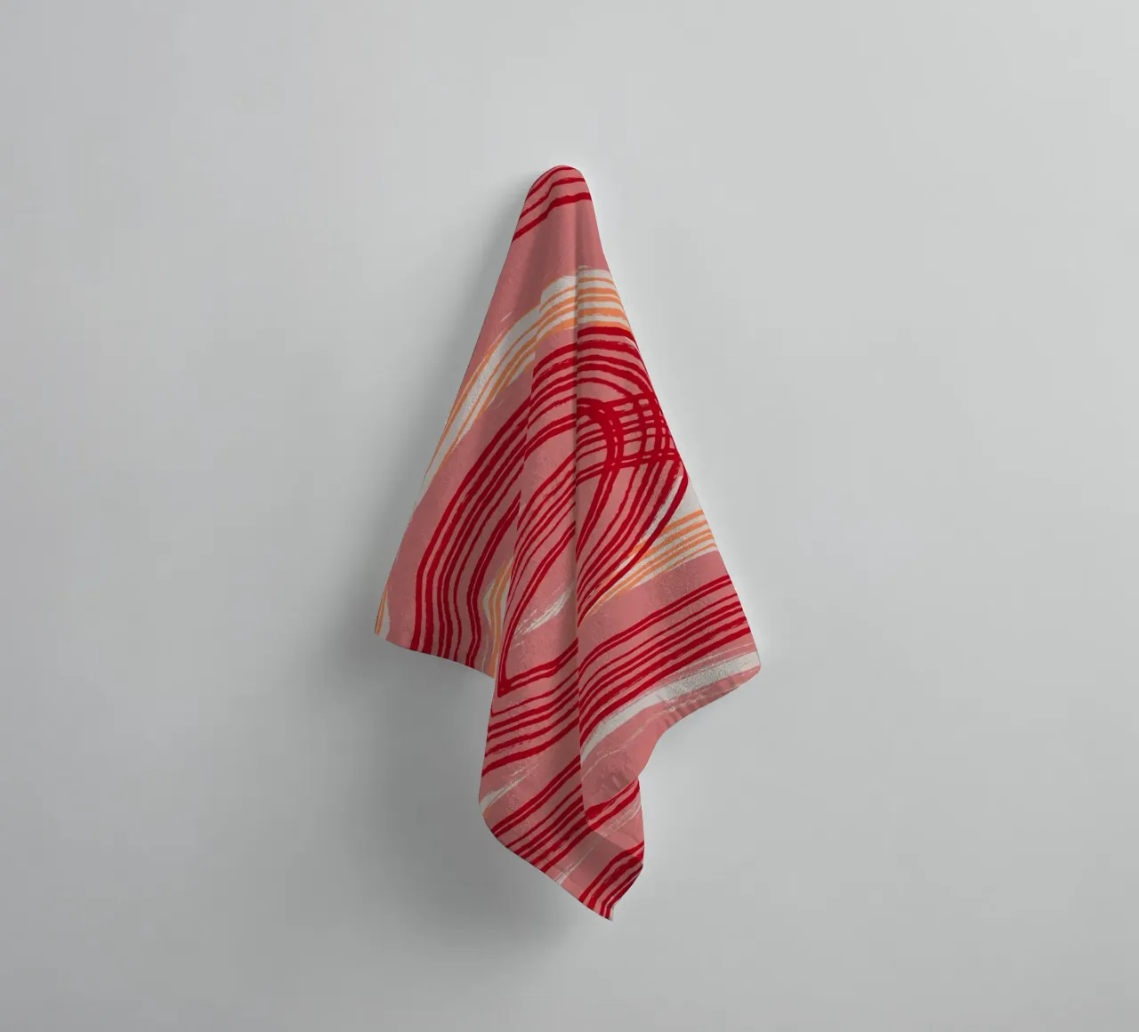 Line abstraction 22 towel by Little Dean
