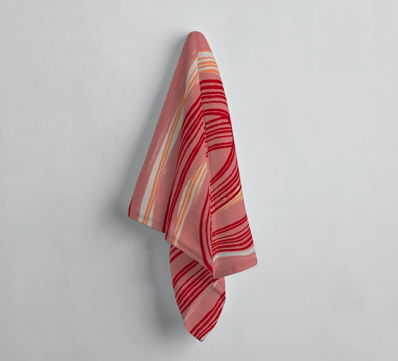 Line abstraction 22 towel by Little Dean