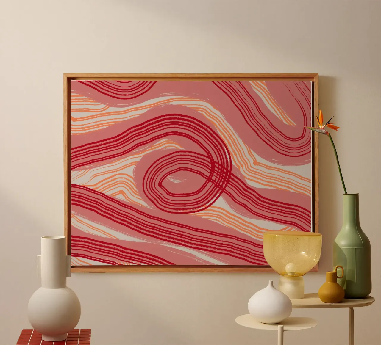 Line abstraction 22 canvas by Little Dean