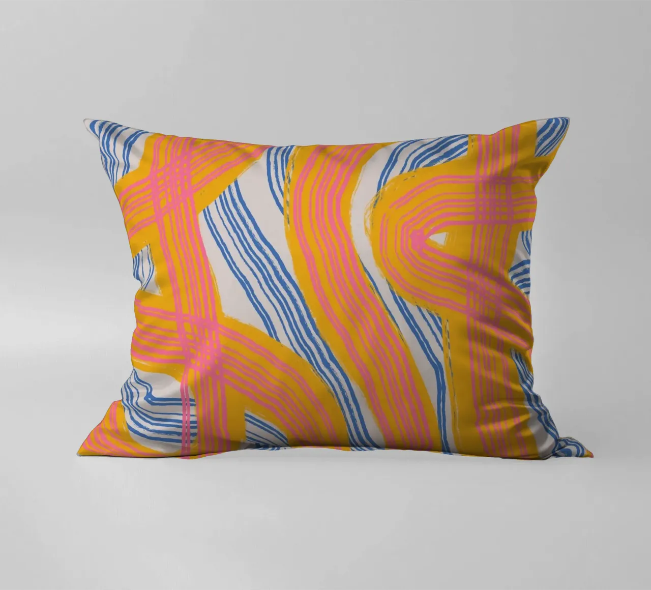 Astrazione delle linee 23 cuscino da Little Dean