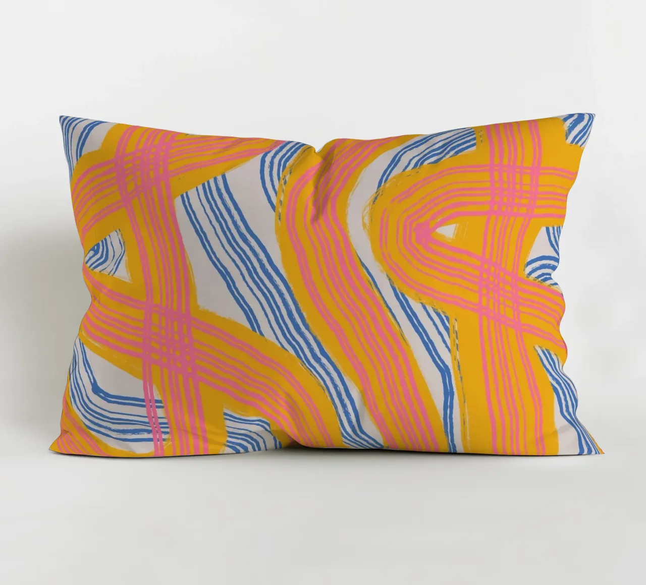 Astrazione delle linee 23 cuscino da Little Dean