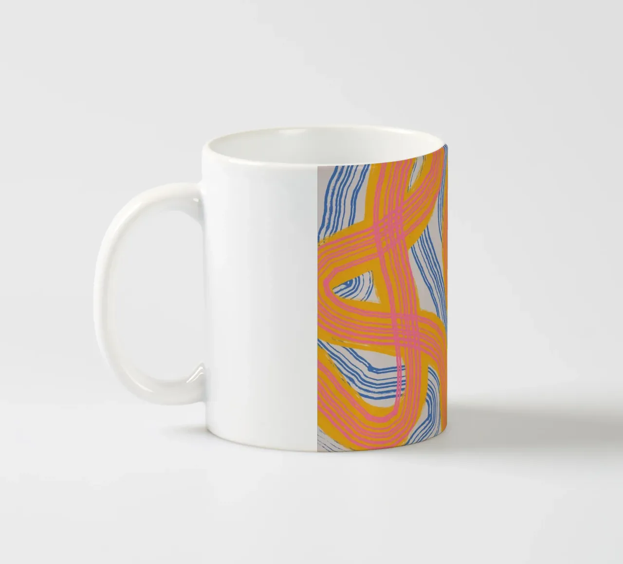 Astrazione delle linee 23 tazza in ceramica da Little Dean