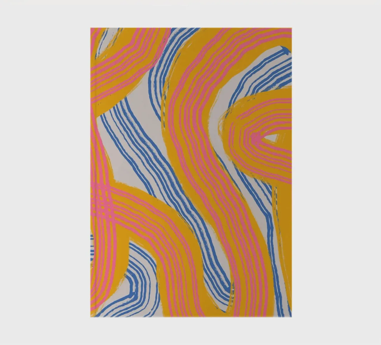 Linienabstraktion 23 Notizbuch von Little Dean