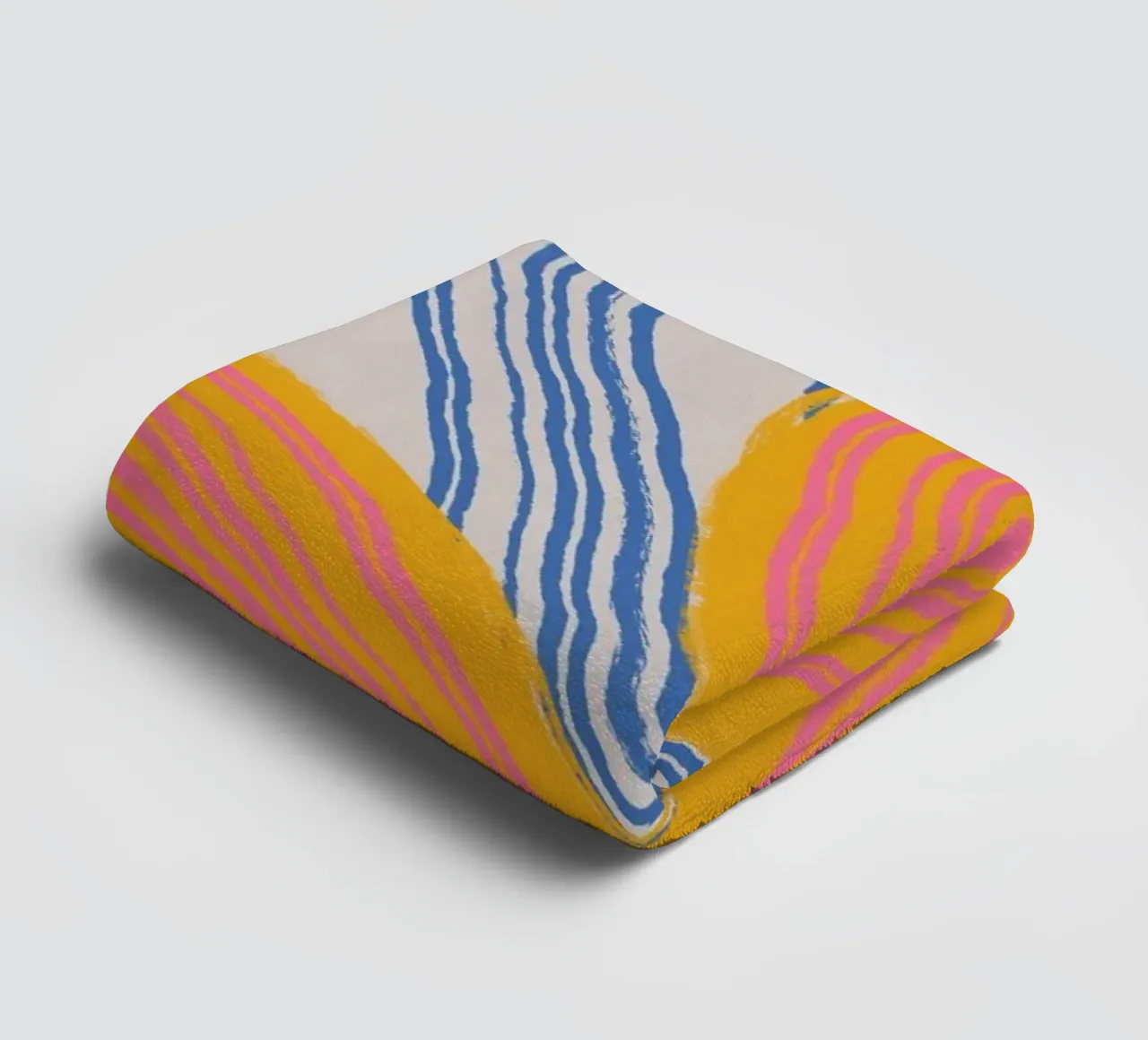 Line abstraction 23 towel by Little Dean