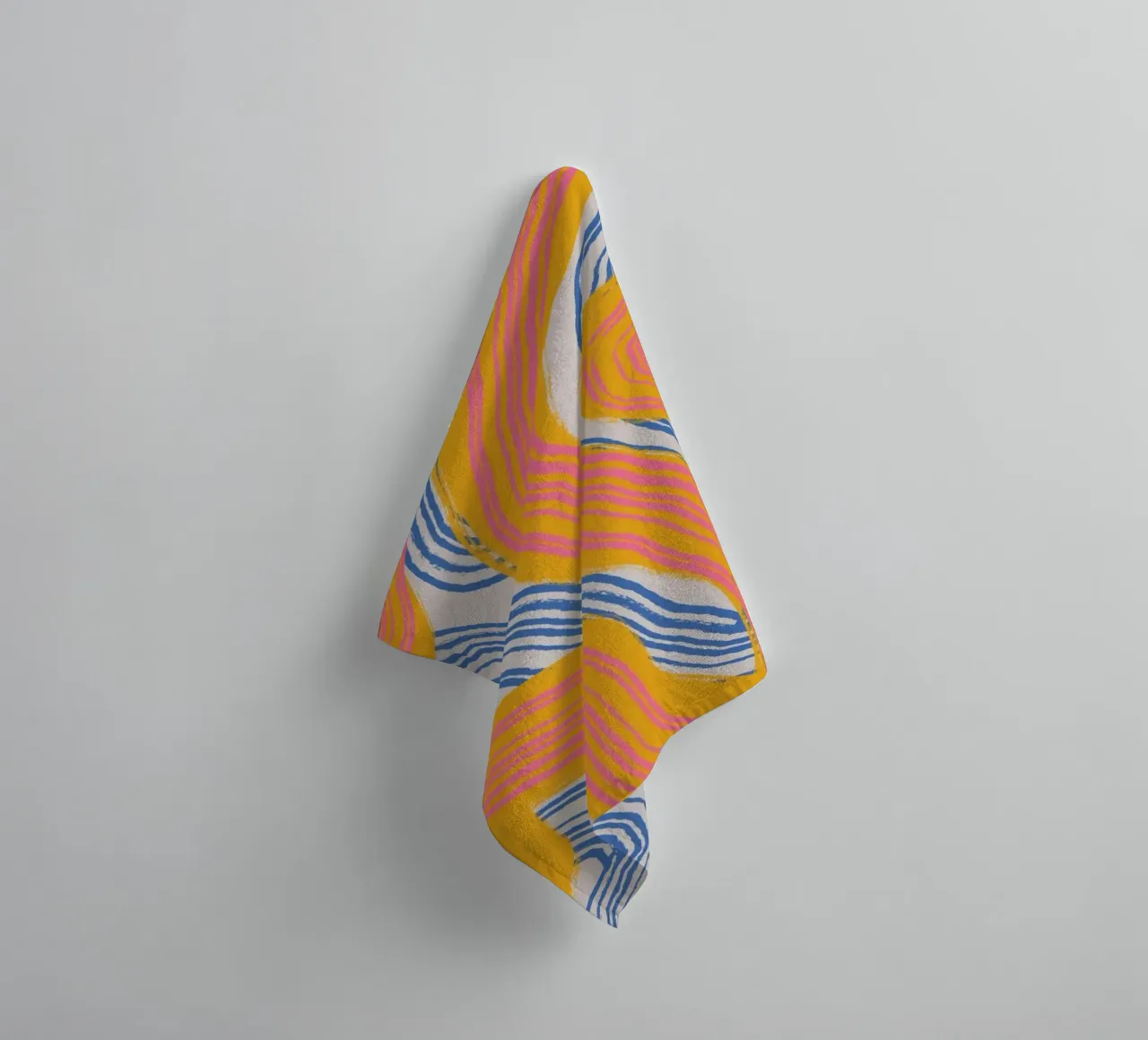 Line abstraction 23 towel by Little Dean