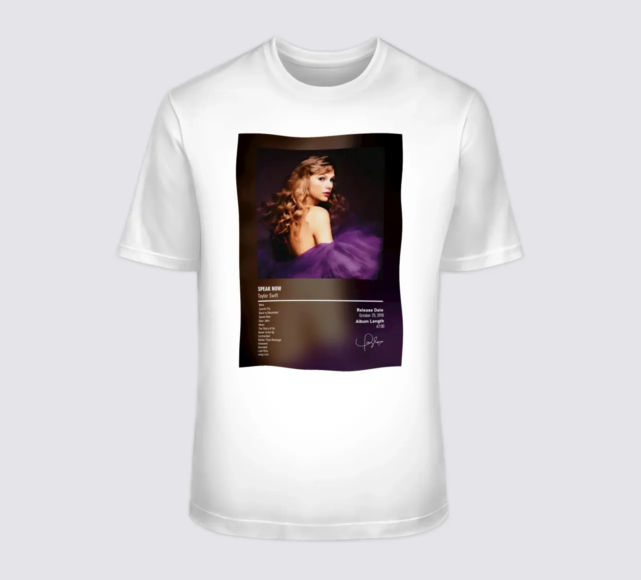 Speak Now (2010)  Taylor Swift t-shirt da DGUnder