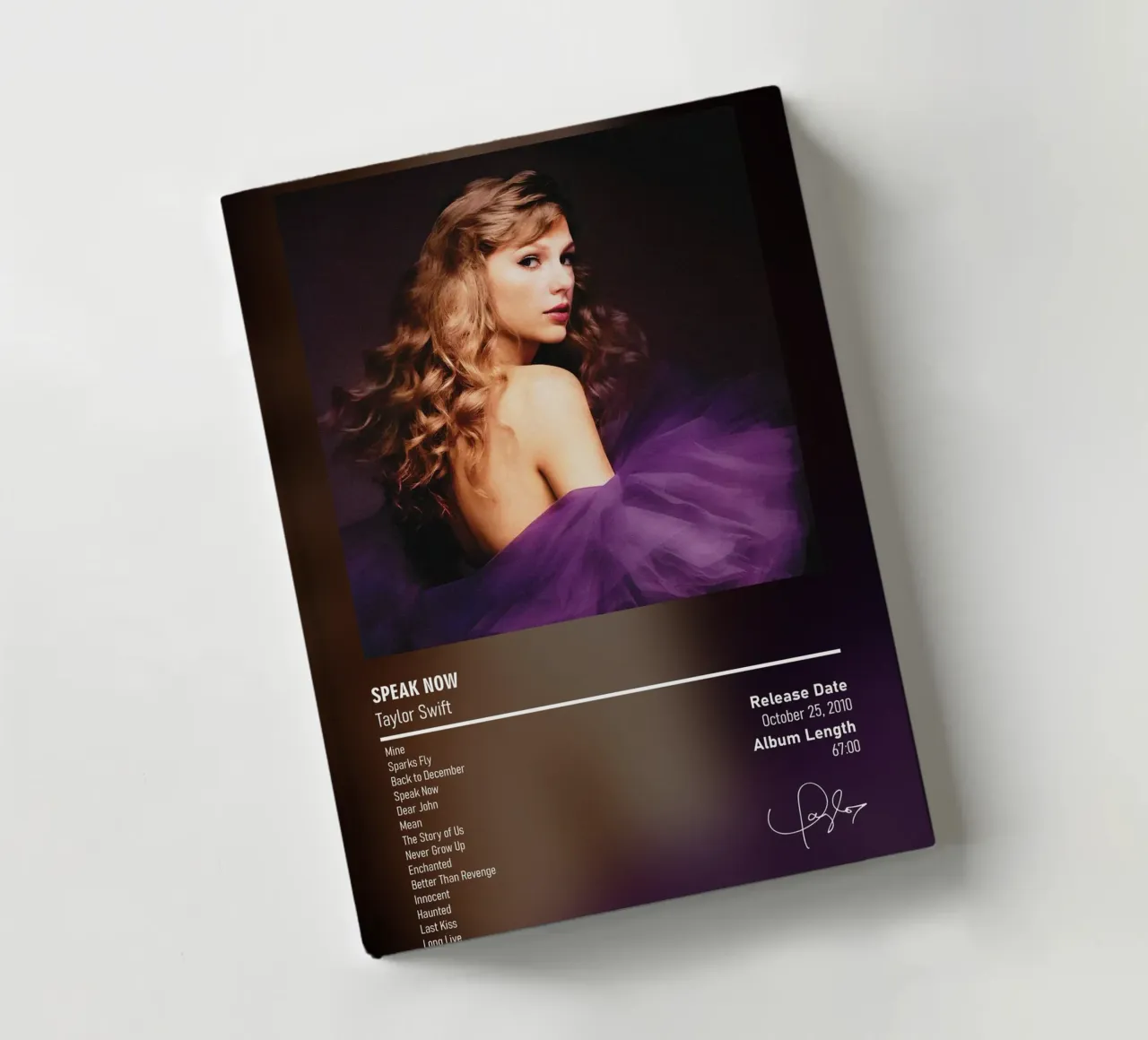 Speak Now (2010)  Taylor Swift notebook by DGUnder