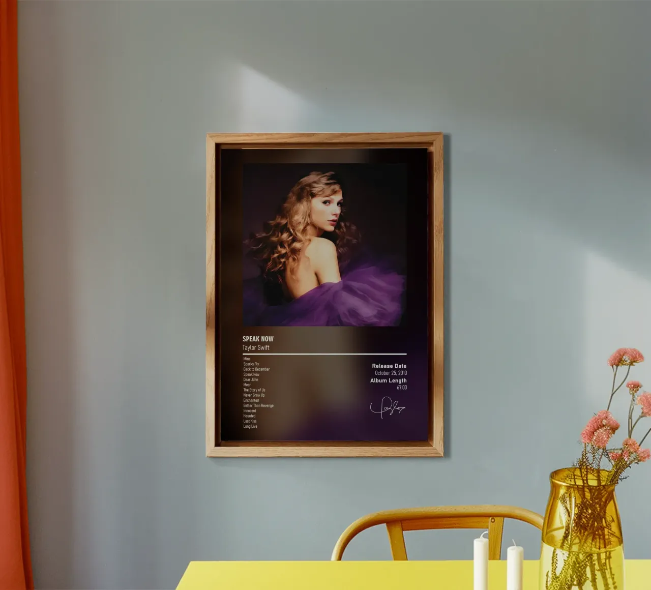 Speak Now (2010)  Taylor Swift alluminio dibond da DGUnder