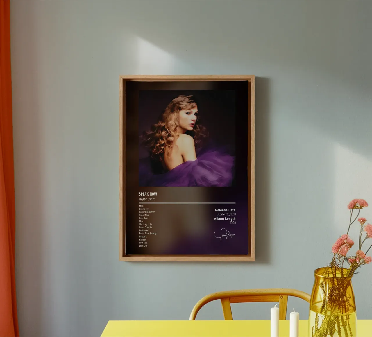 Speak Now (2010)  Taylor Swift tela con Cornice a cassetta da DGUnder